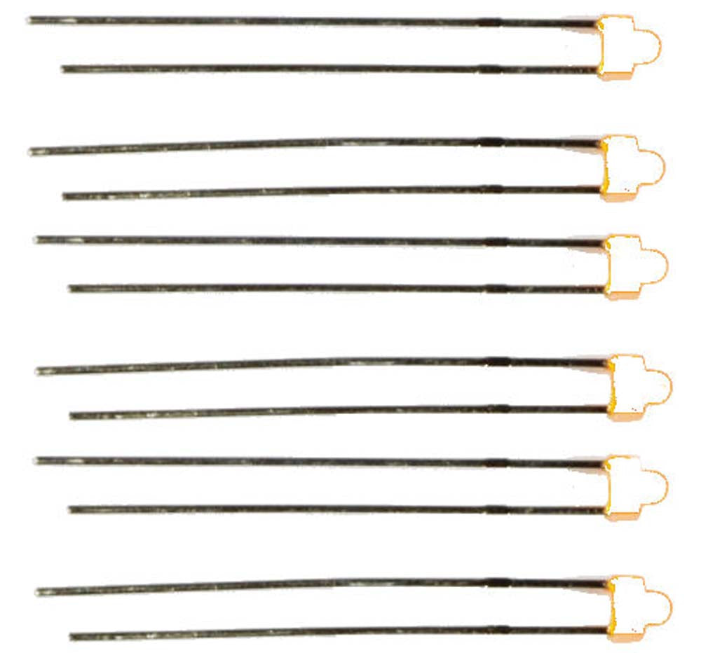 Train Tech LED Pack - 3mm White (6) N/HO/OO Gauge TTLED16