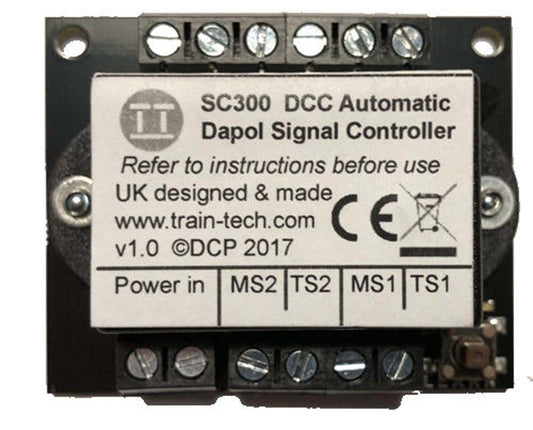 Train Tech DCC Signal Controller - Dual Dapol Semaphore w/Inputs N/HO/OO Gauge