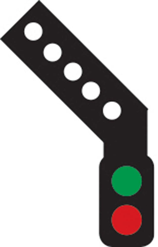 Train Tech Signal Kit (LH Feather) - 2 Aspect Home HO/OO Gauge TTSK2L