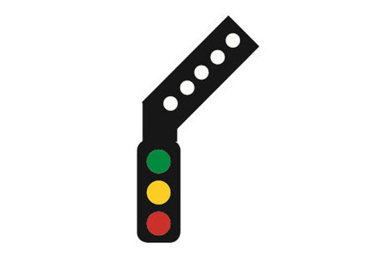 Train Tech Signal Kit (RH Feather) - 3 Aspect Home Distant HO/OO Gauge TTSK4R