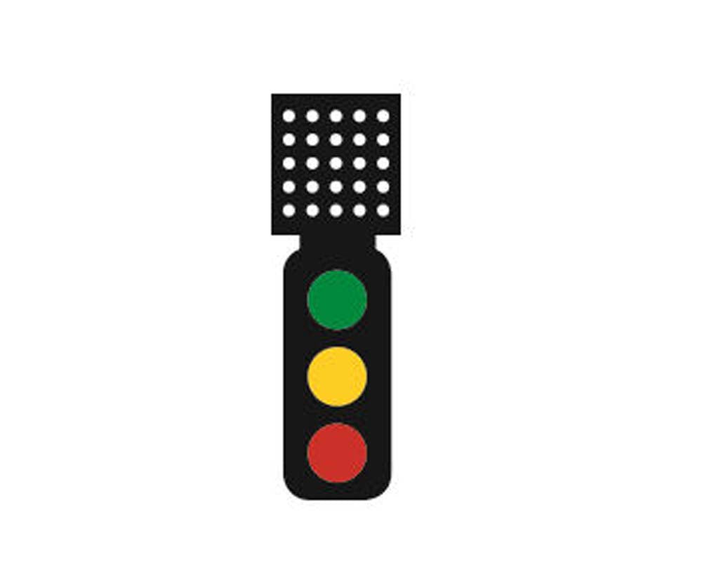 Train Tech Sensor Signal Theatre Indicator - 3 Aspect Distant HO/OO Gauge TTSS4T
