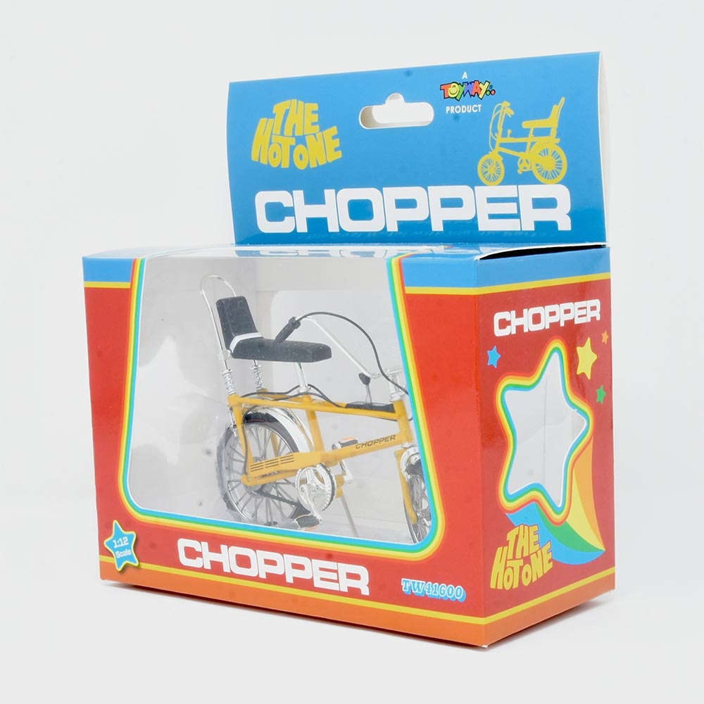 Toyway Chopper Mk1 Bicycle - Orange 1:12 Diecast Model TW41600
