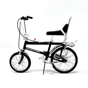 Toyway Chopper MkII Bicycle 1:12 Diecast Model - Prismatic Black