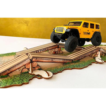 Crawler Park Axes Crossing Obstacle 1:24 Scale RC Course