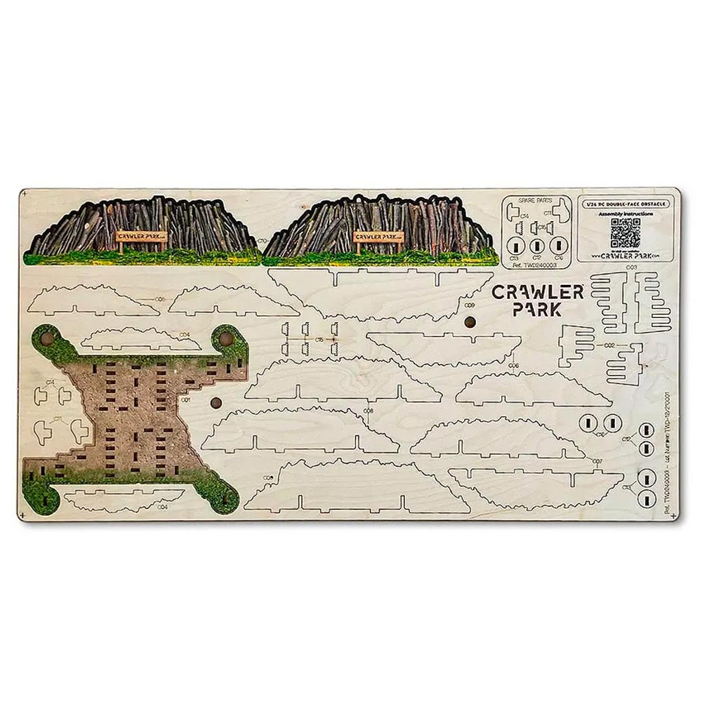 Crawler Park Double-Face Obstacle 1:24 Scale RC Course