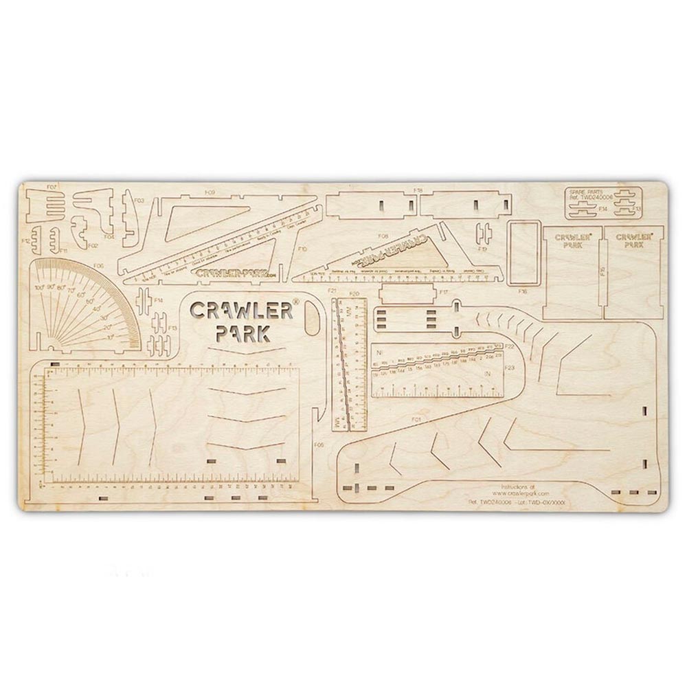 Crawler Park RC Crawler Car Setup Measuring System 1:24/1:18 Scale