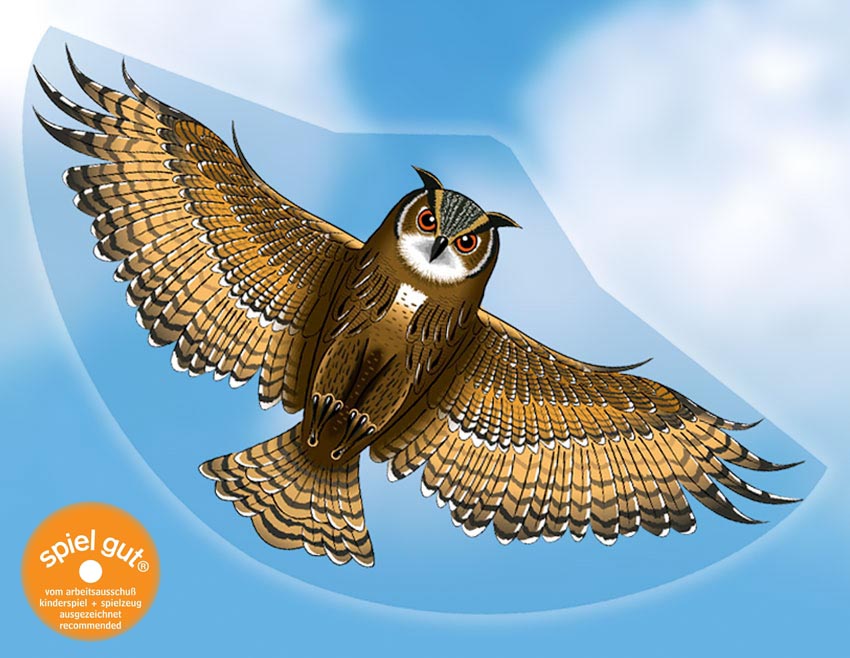 Gunther Eule - Kite with handle and line G1193