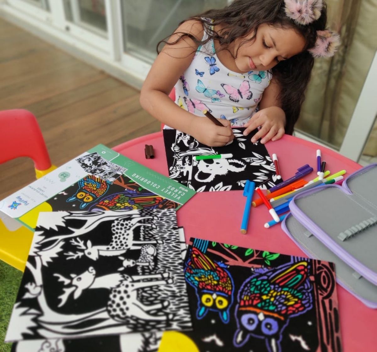 PepPlay 20101 Velvet Colouring Cards- Ocean