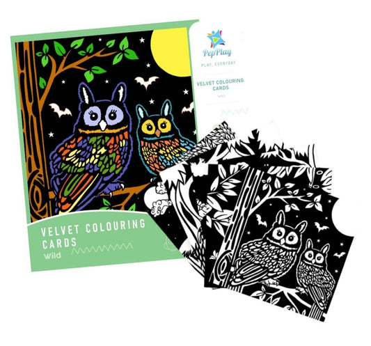 PepPlay 20102 Velvet Colouring Cards – Wild
