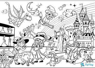 PepPlay 20207 Doodle Placemats Travel Set - Magical Land