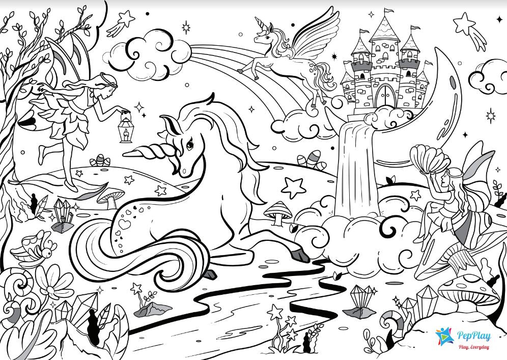 PepPlay 20207 Doodle Placemats Travel Set - Magical Land