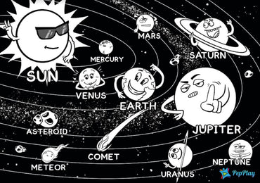 PepPlay 20208 Doodle Placemats Travel Set - Space Series