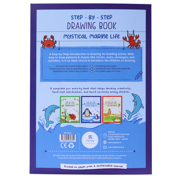 PepPlay 20502 Step-By-Step Drawing Book-Mystical Marine Life