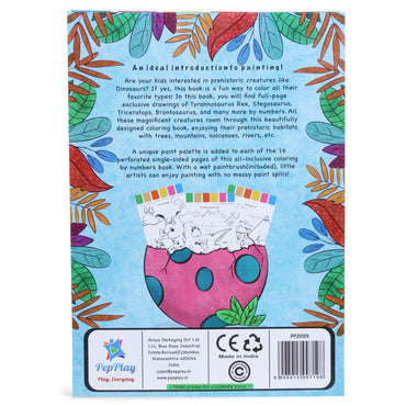 PepPlay 20505 Color By Paint And Number - Dinosaur