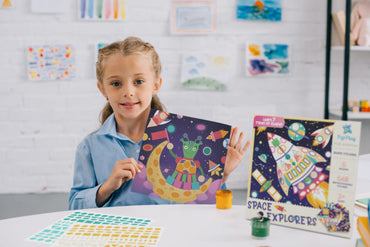 PepPlay 20603 Educational Shape Sticker – Space Explorers