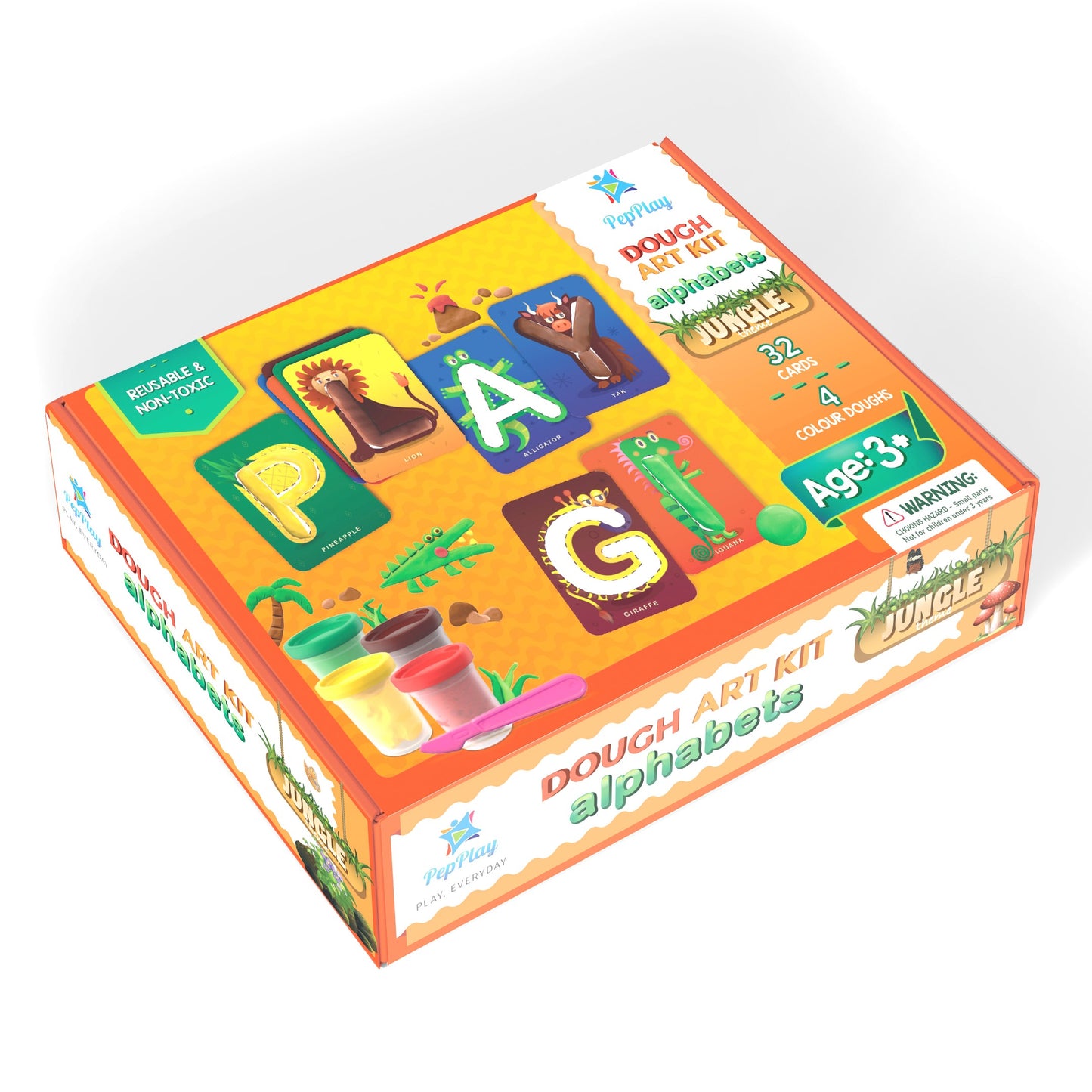 PepPlay 20705 Dough Art Kit - Alphabet