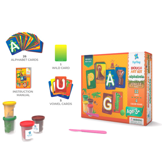 PepPlay 20705 Dough Art Kit - Alphabet
