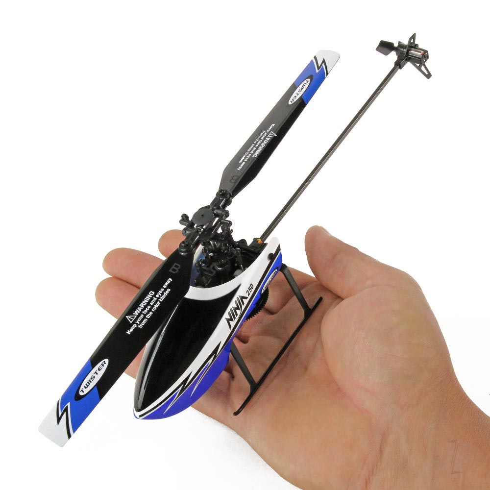 Twister Ninja 250 RC Helicopter RTF w/Co-Pilot Assist - Blue - TWST1001B