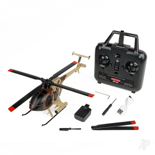 Twister TWST1003M MD 500 Scale 250 Flybarless RC Helicopter - Brown/Sand