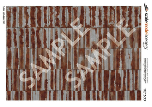 Scale Model Scenery TX245 Light Weathered Random Ashlar Brick Paper OO/HO Gauge