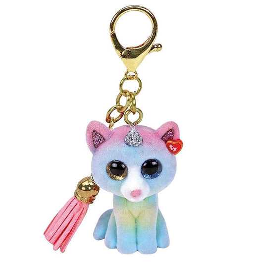 Ty Heather Cat - Mini Boo - Key Clip 25059