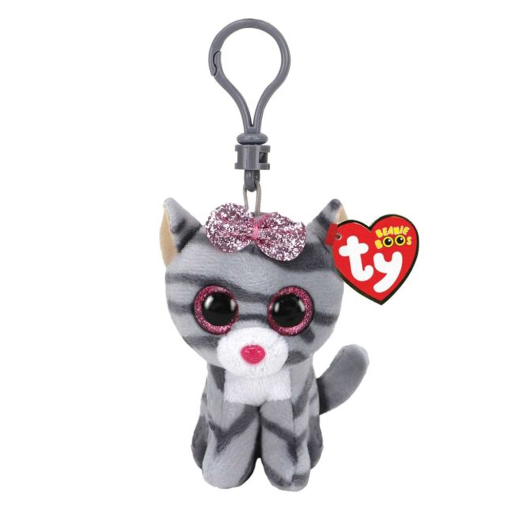 Ty Kiki Grey Cat - Boo - Key Clip 35243