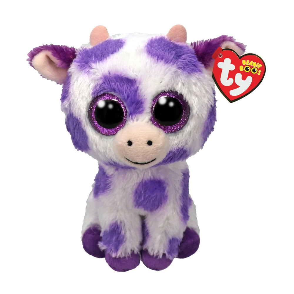 Ty Ethel Cow Beanie Boo 6" Plush Toy 37345
