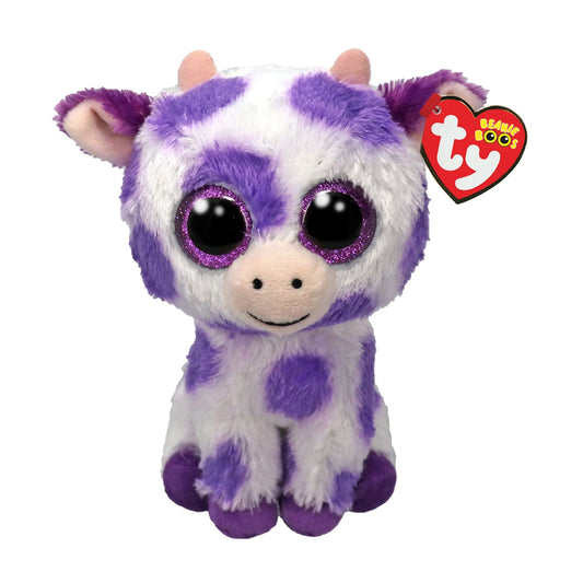 Ty Ethel Cow Beanie Boo 6" Plush Toy 37345