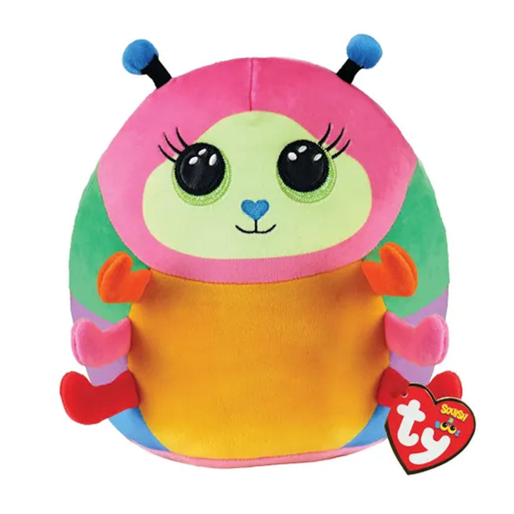 Ty Nessa the Caterpillar Squish-a-Boo Beanie 10" Plush Soft Toy 39237