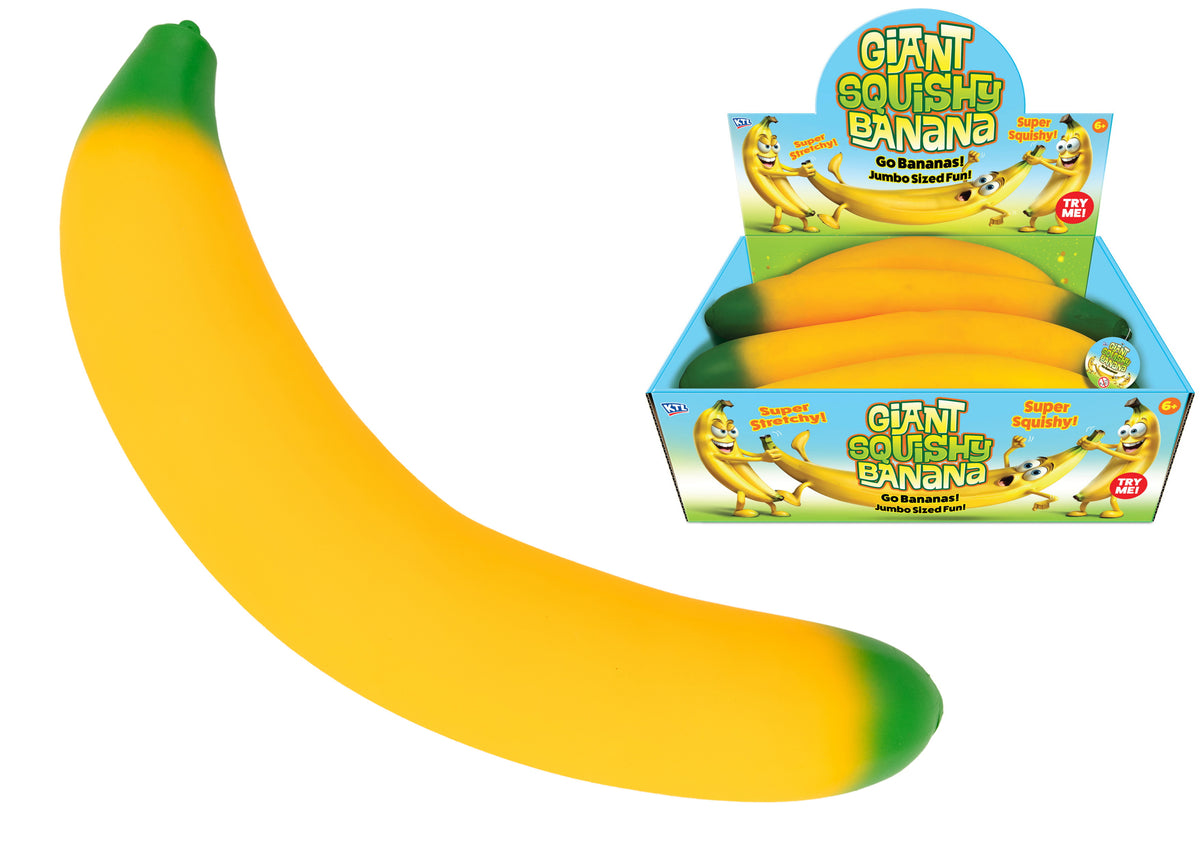 Kandy Toys Jumbo Squishy Banana Sensory Toy