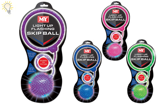 M.Y Light Up Flashing Skip Ball TY3576