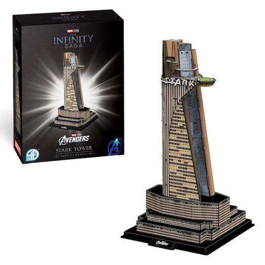 Marvel Studios: Stark Tower - 3D Puzzle Kit - University Games