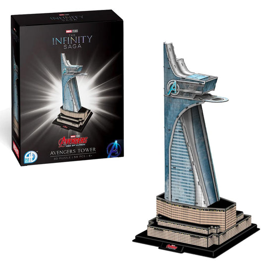 Marvel Studios: Avengers Tower - 3D Puzzle Kit - University Games