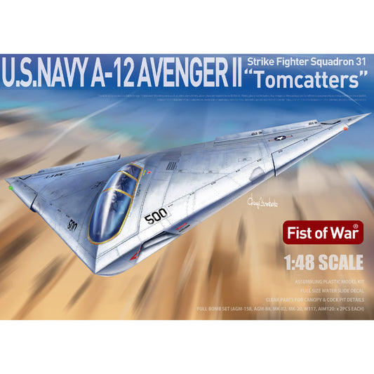 ModelCollect UA48001 USN A-12 Avenger II "Tomcatters" 1:48 Model Kit