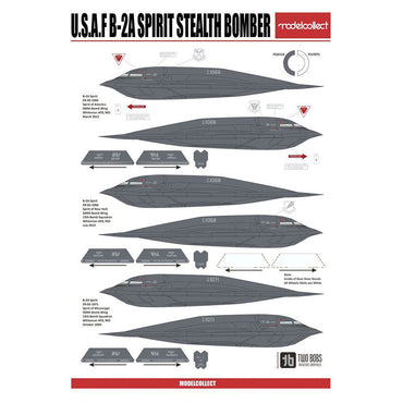 ModelCollect UA72201 USAF B-2A Spirit Stealth Bomber 1:72 Model Kit