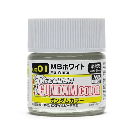 Mr Hobby Gundam Colour UG-01 MS White 10ml Acrylic Paint