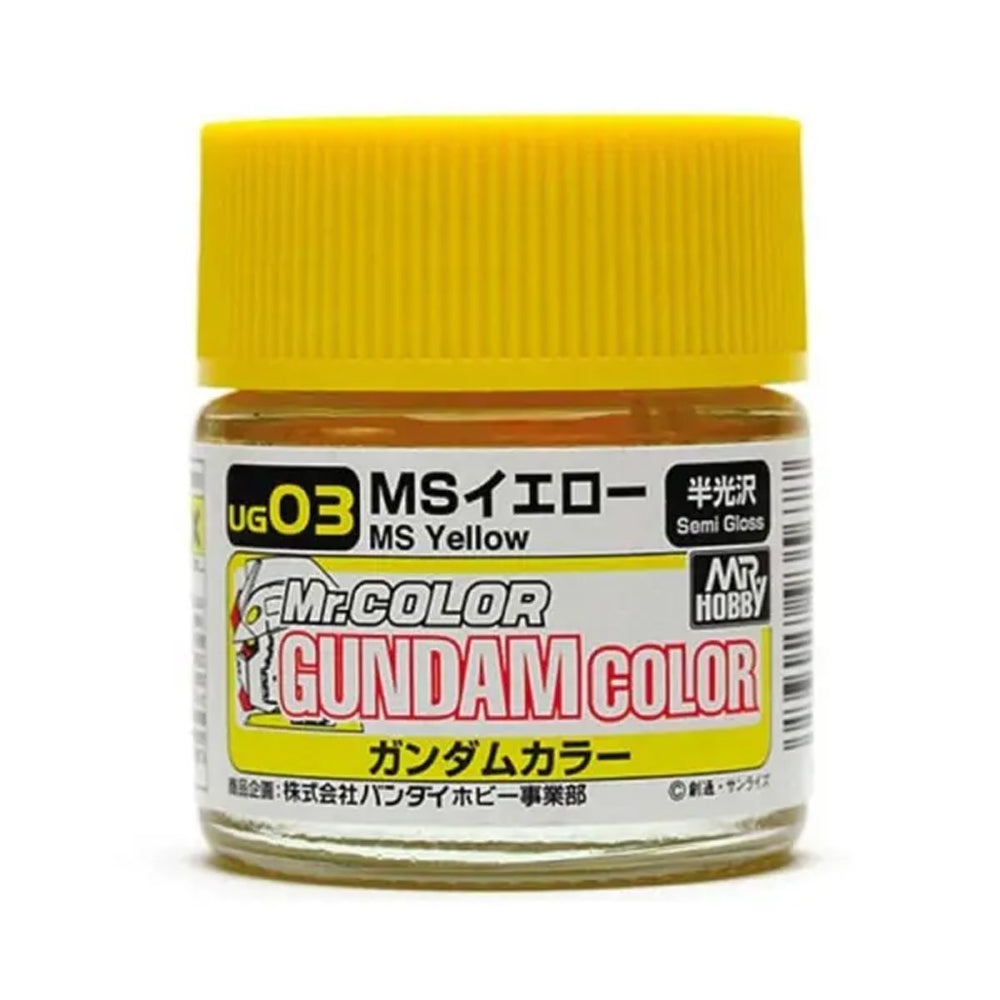 Mr Hobby Gundam Colour UG-03 MS Yellow 10ml Acrylic Paint