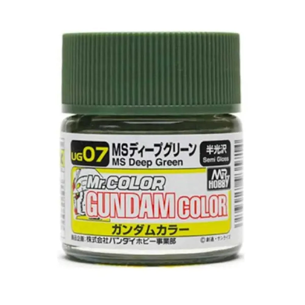 Mr Hobby Gundam Colour UG-07 MS Deep Green 10ml Acrylic Paint