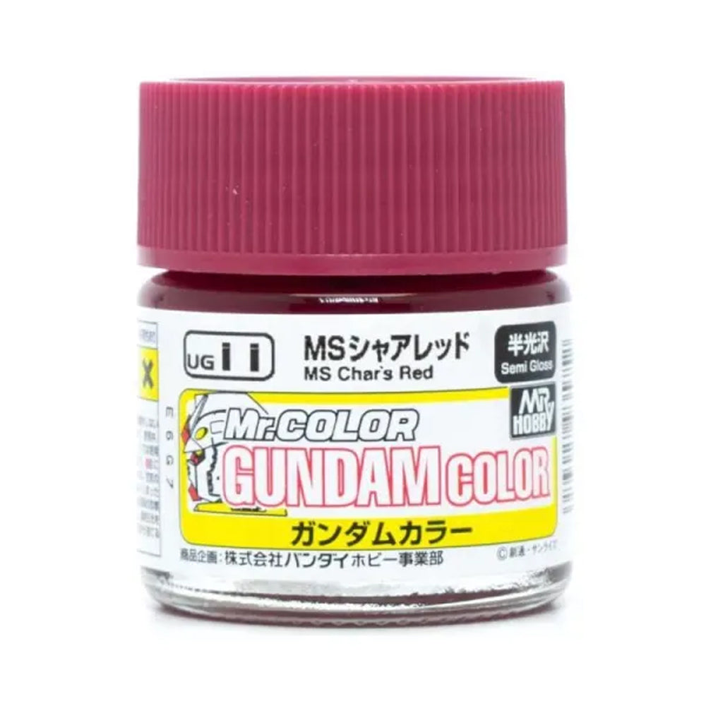 Mr Hobby Gundam Colour UG-11 MS Char's Red 10ml Acrylic Paint