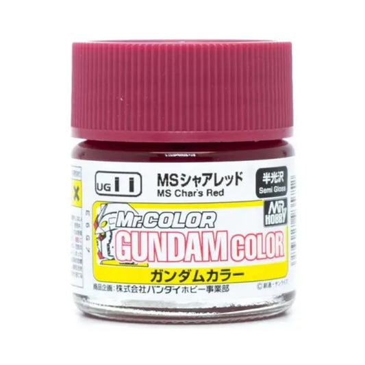 Mr Hobby Gundam Colour UG-11 MS Char's Red 10ml Acrylic Paint