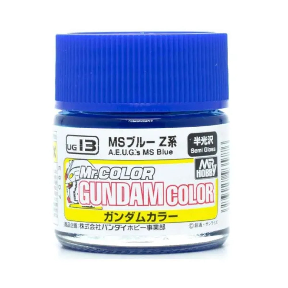 Mr Hobby Gundam Colour UG-13 A.E.U.G's MS Blue 10ml Acrylic Paint