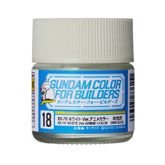 Mr Hobby Gundam Colour UG-18 RX-78 White Ver. Anime Color 10ml Acrylic Paint