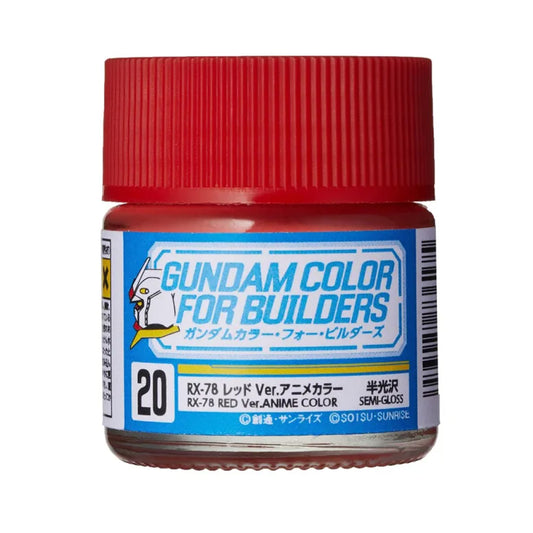 Mr Hobby Gundam Colour UG-20 RX-78 Red Ver. Anime Color 10ml Acrylic Paint
