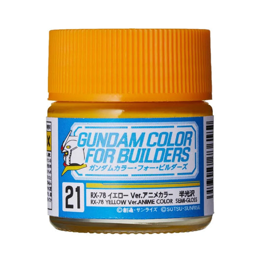 Mr Hobby Gundam Colour UG-21 RX-78 Yellow Ver. Anime Color 10ml Acrylic Paint
