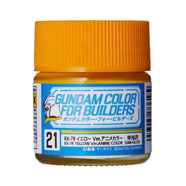 Mr Hobby Gundam Colour UG-21 RX-78 Yellow Ver. Anime Color 10ml Acrylic Paint