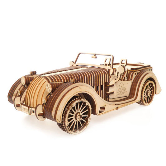 UGEARS Roadster Mechanical Wooden Model Kit 70052