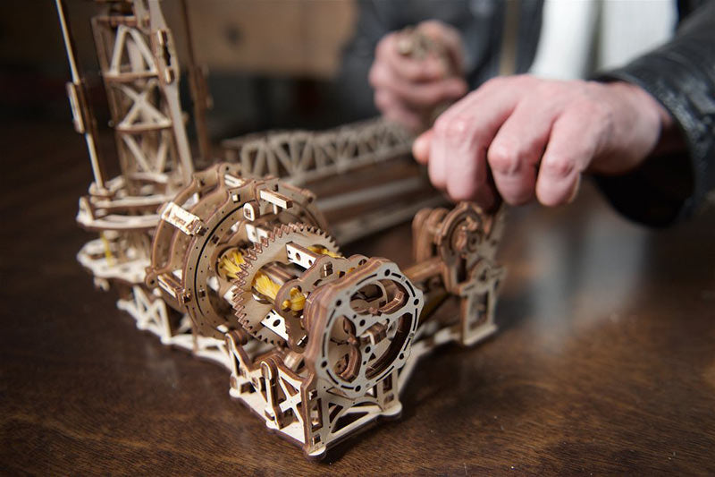 UGEARS Aviator Mechanical Wooden Model Kit 70053