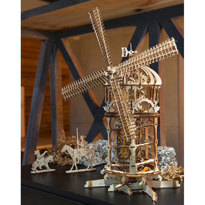 UGEARS Tower-Windmill Mechanical Wooden Model Kit 70055