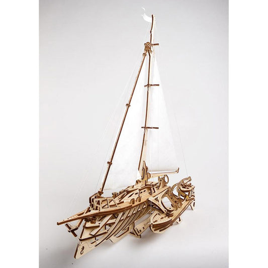 UGEARS Trimaran Merihobus Mechanical Wooden Model Kit 70059