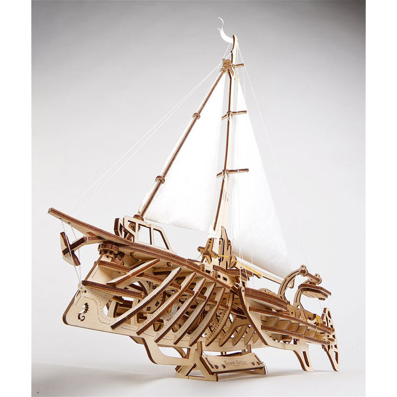 UGEARS Trimaran Merihobus Mechanical Wooden Model Kit 70059